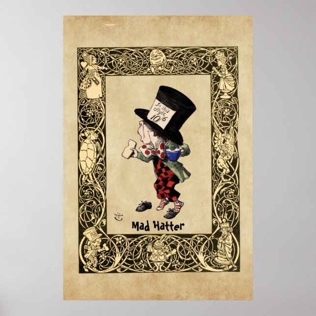 Póster Alice - Mad Hatter 1865 (Frente)