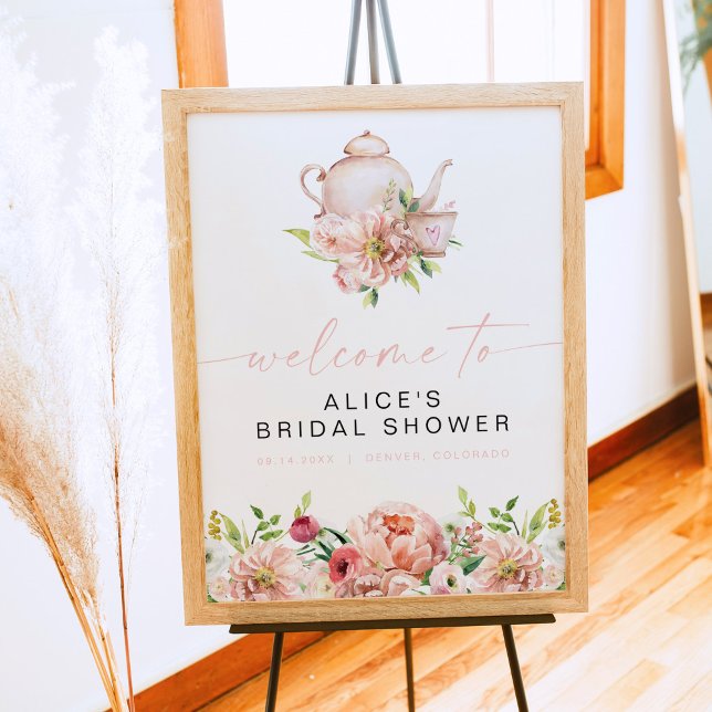 Póster ALICE Rubor Floral Boda Desayuno Té Fiesta Brunch  (Subido por el creador)