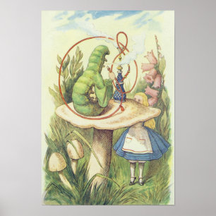 Póster Alice se reúne con la oruga