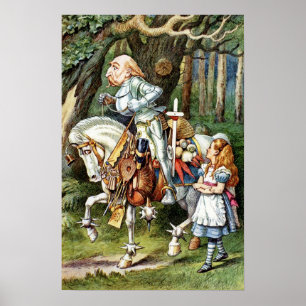 Póster Alice y el caballero blanco