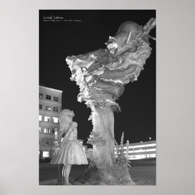 Póster Alice y el gato de Cheshire (Frente)