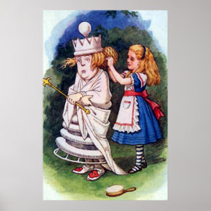 Póster Alice y el Poster de la Reina Blanca