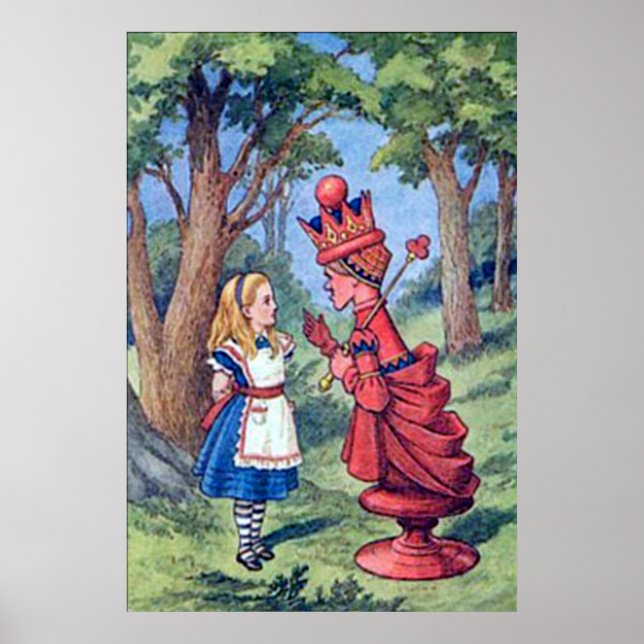 Póster Alice y el Poster de la Reina Roja (Frente)