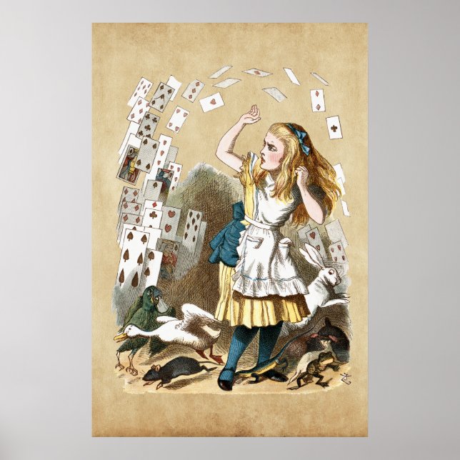Póster Alice y las tarjetas (Frente)