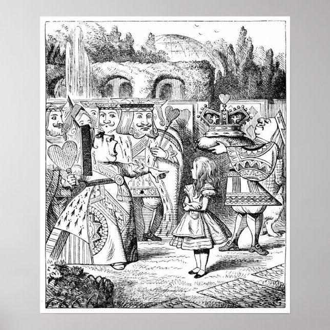 Póster Alicia con la Reina Roja (Frente)