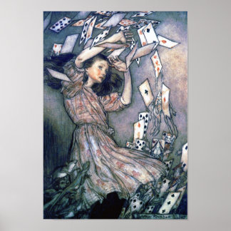 Póster Alicia contra las tarjetas