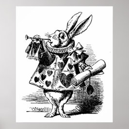 Póster Alicia de ilustracion ventilado en el país de las