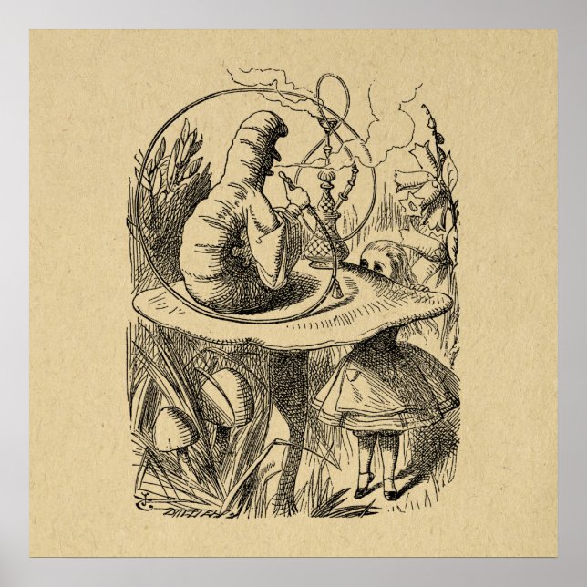 Póster Alicia en Alicia del País de las Maravillas con la (Frente)