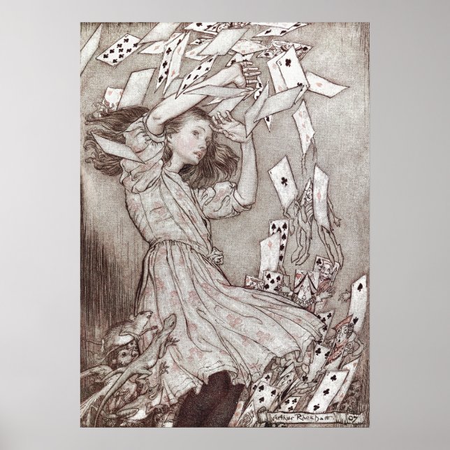 Póster Alicia en aventuras en el país de las maravillas (Frente)