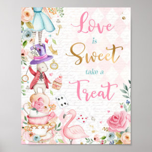Póster Alicia En El Onederland Trato Favor Rótulo