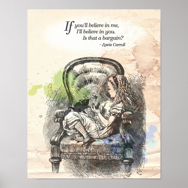 Póster Alicia en el país de las maravillas (Frente)