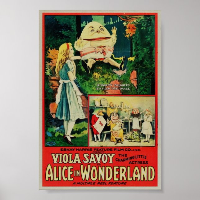 Póster Alicia en el país de las maravillas 1915 Poster ra (Frente)