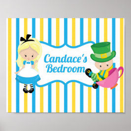 Póster Alicia en el país de las maravillas adorna habitac