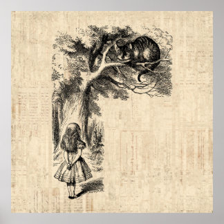 Póster Alicia en el país de las maravillas Alicia y el ga