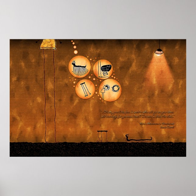 Póster Alicia en el país de las maravillas - Curiouser y  (Frente)