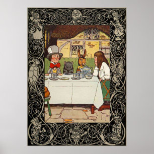 Póster Alicia En El País De Las Maravillas, El Fiesta Del