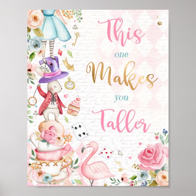 Póster Alicia En El País De Las Maravillas Este Te Hace M (Frente)