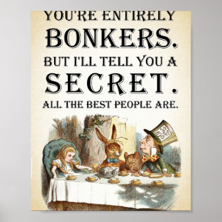 Póster Alicia En El País De Las Maravillas - Fiesta Del T