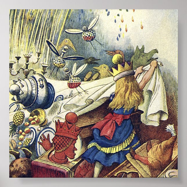 Póster Alicia en el país de las maravillas: Fiesta del té (Frente)