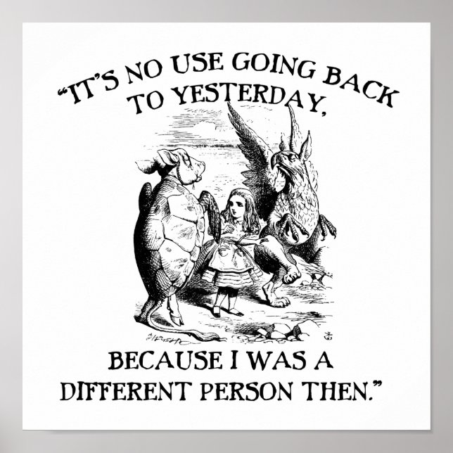 Póster Alicia en el país de las maravillas - Persona dife (Frente)