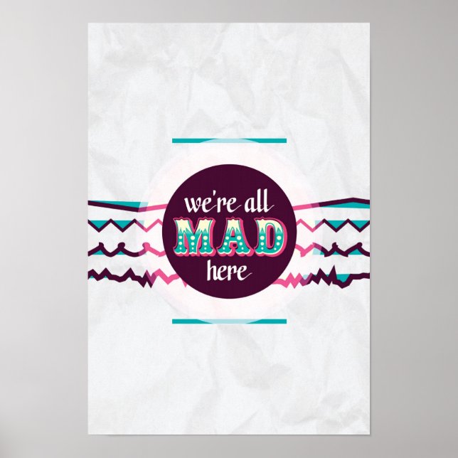 Póster Alicia en el país de las maravillas - Todos estamo (Frente)