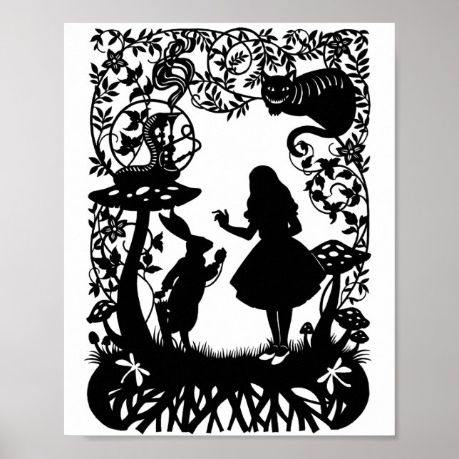 Póster Alicia en el Poster del país de las maravillas (Frente)