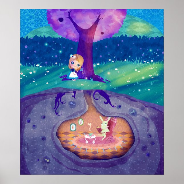 Póster Alicia en el Poster del país de las maravillas (Frente)