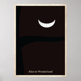 Póster Alicia en el Poster Minimalista de la tierra de la