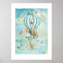 Póster Alicia en el té de la tierra de las maravillas en 