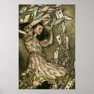 Póster Alicia en poster del póker de Tejas Holdem