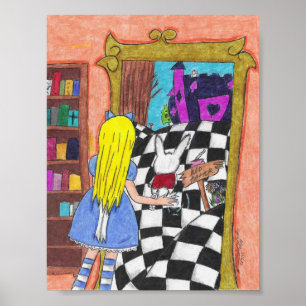 Póster Alicia en todas partes él poster del espejo