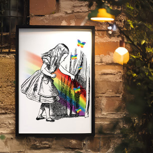 Póster Alicia LGBT en el mundo de las maravillas