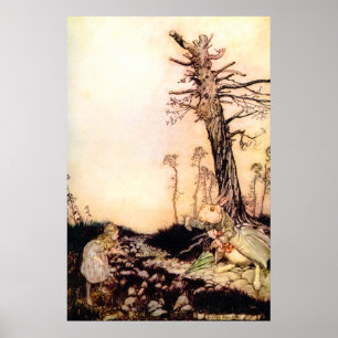 Póster "Alicia Y El Conejo Blanco"