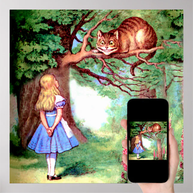 Funda para libro o tablet Gato Alicia en el País de las Maravillas -  Cheshire