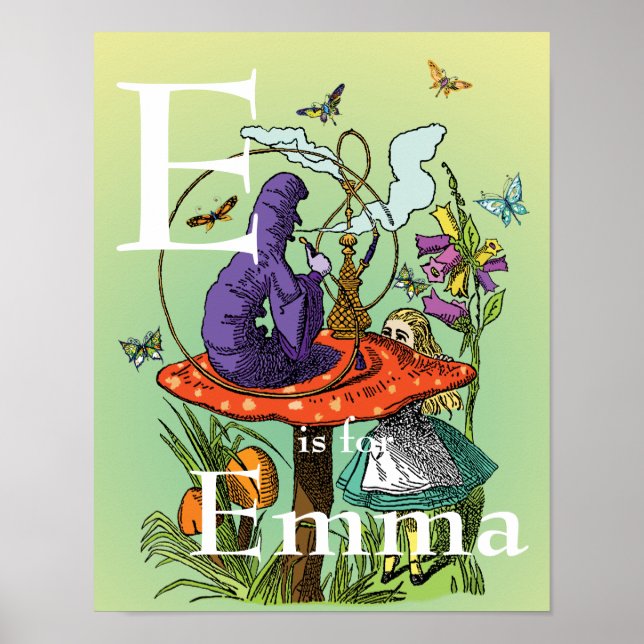 Póster Alicia y la oruga en el país de las maravillas (Frente)