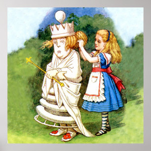 Póster Alicia y la reina blanca en el país de las maravil