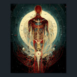 Póster Alien Anatomy 2 Science Fiction Art Poster<br><div class="desc">Fantasías de arte de The Lunarium.</div>