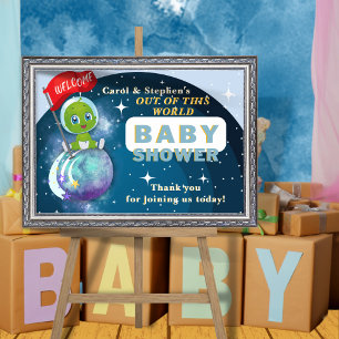 Póster Alien Baby Shower Welcome Poster