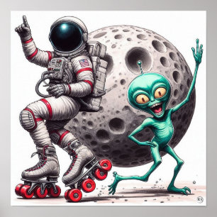 Póster Alien Boogie Space Poster