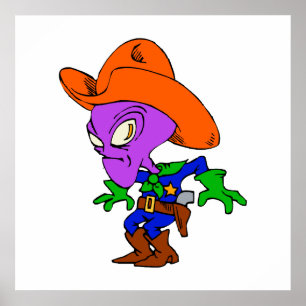 Póster Alien Cowboy