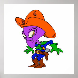 Póster Alien Cowboy