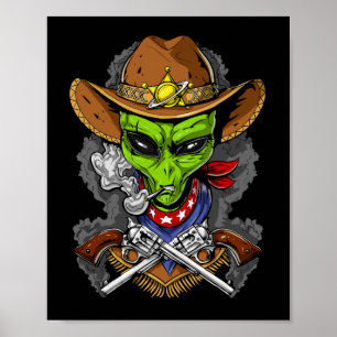 Póster Alien Cowboy