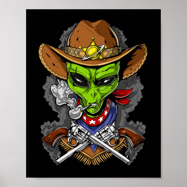 Póster Alien Cowboy (Frente)
