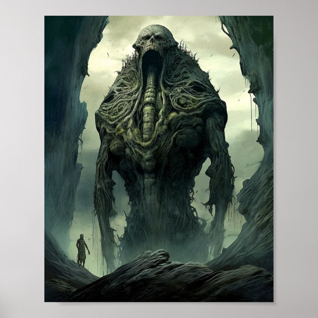 Póster Alien Creature Sci Horror Art (Frente)