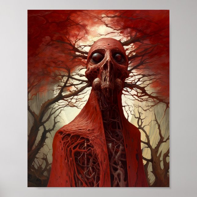 Póster Alien Creature Sci Horror Art (Frente)