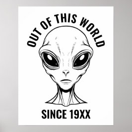 Póster Alien Face Personalizado