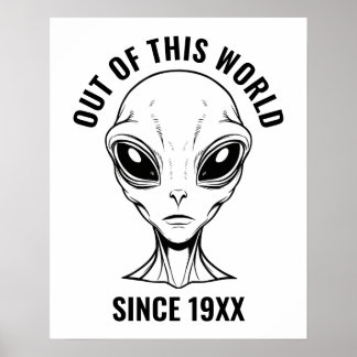 Póster Alien Face Personalizado
