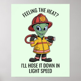 Póster Alien Firefighter