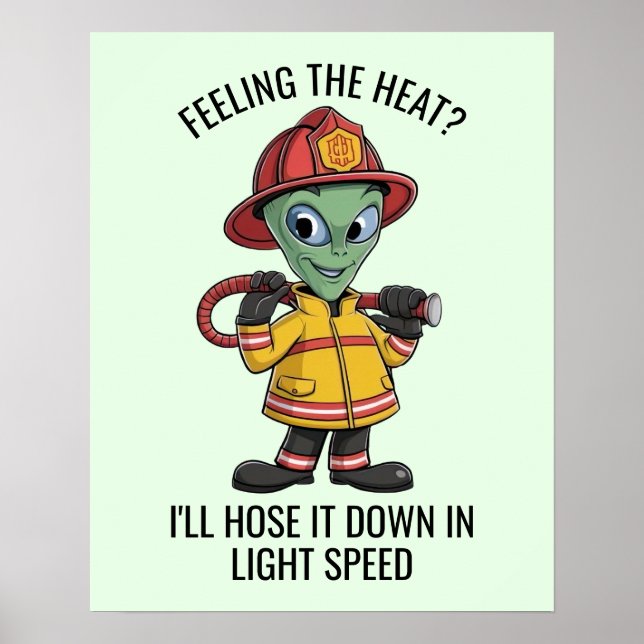Póster Alien Firefighter (Frente)
