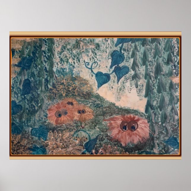 Póster Alien Fuzz Balls Poster Print (Frente)